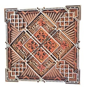 mándala madera multicapa