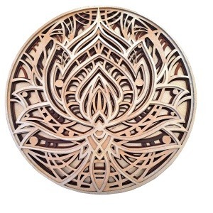 mandala multicapa madera