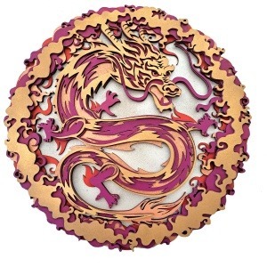 mandala multicapa de madera