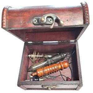 Caja de madera para pendulos