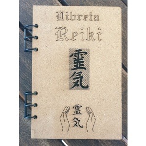 Libreta madera reiki