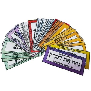 etiquetas color pendulo hebreo