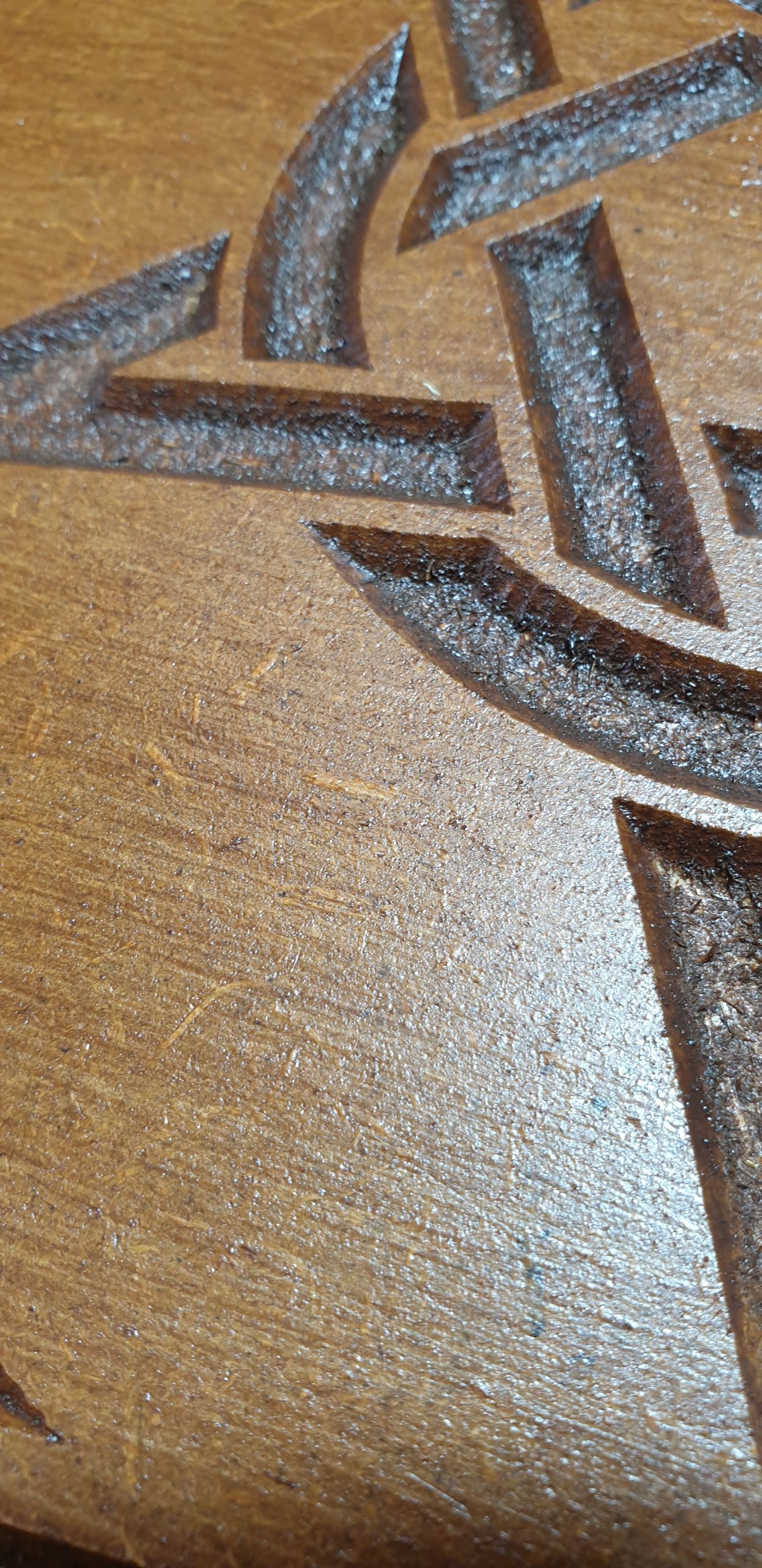 Símbolo vikingo ESTRELLA 5 PUNTAS fabricado en madera, diámetro 30 centímetros (Cod.5) - Imagen 4