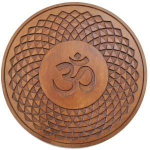 Símbolo de madera Om