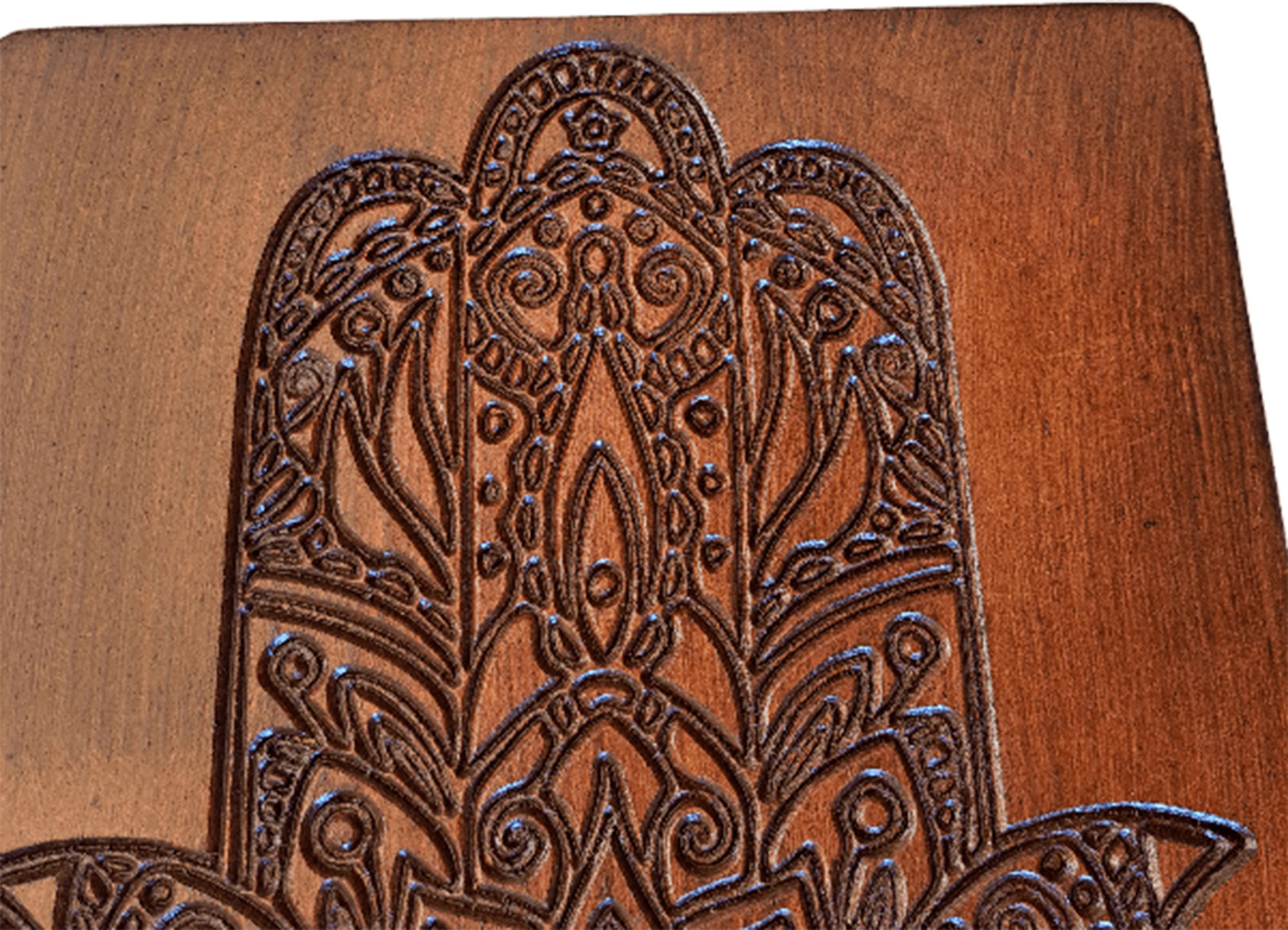 Símbolo Mano de Fátima fabricado en madera de forma artesanal , altura 30 centímetros Cod. 9 - Imagen 4