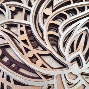 mandala multicapa madera