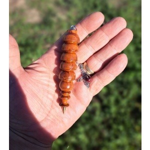 péndulo radiestesia madera