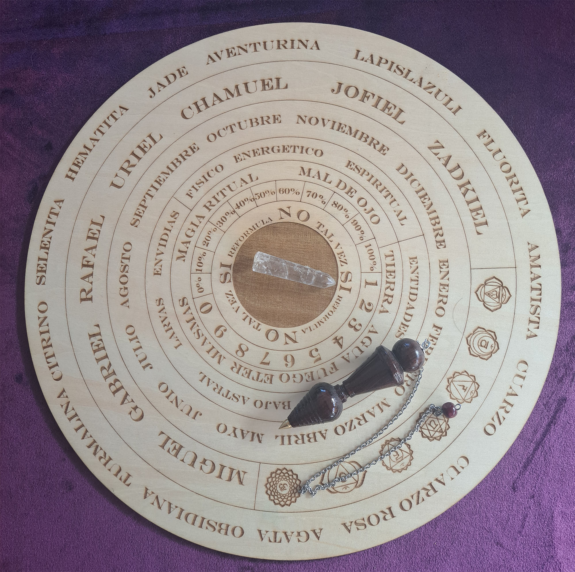 TABLA DE RADIESTESIA MADERA