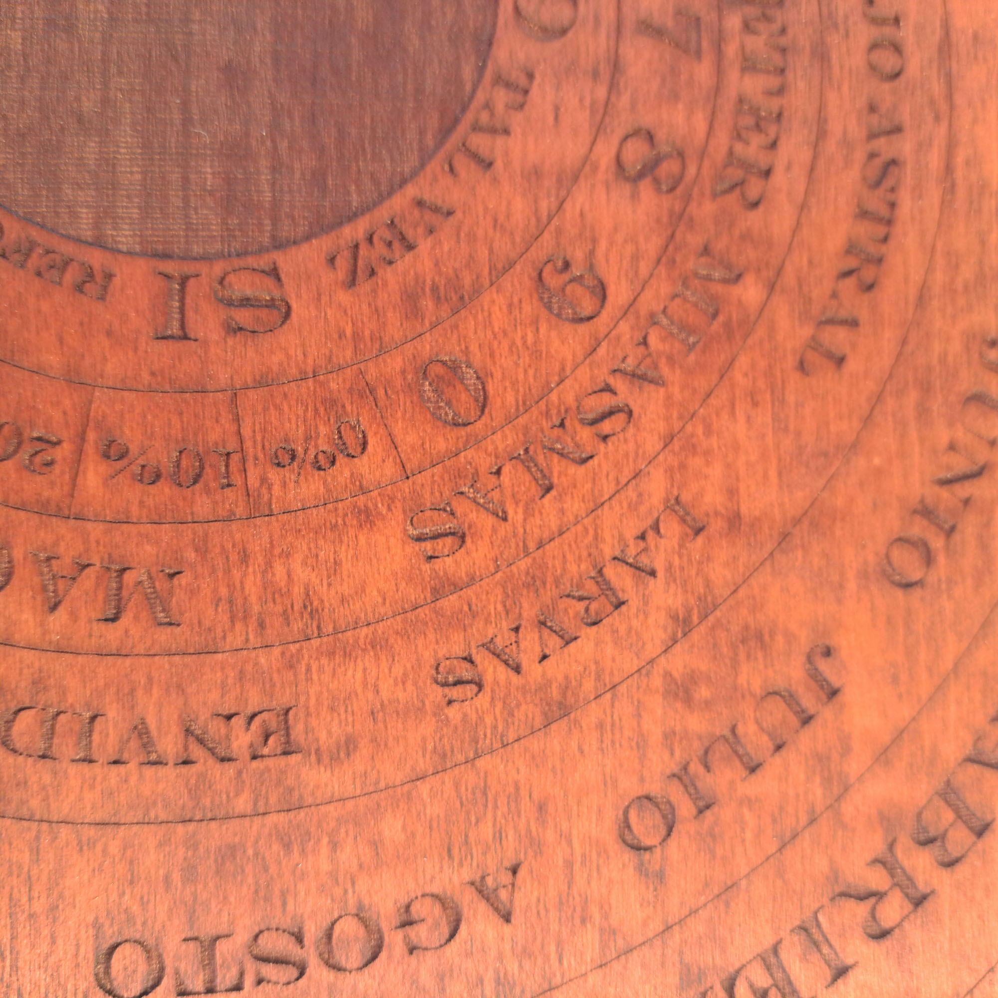 Tabla para radiestesia de madera en Español | 30 centímetros - Imagen 7