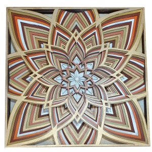 Mandala madera multicapa